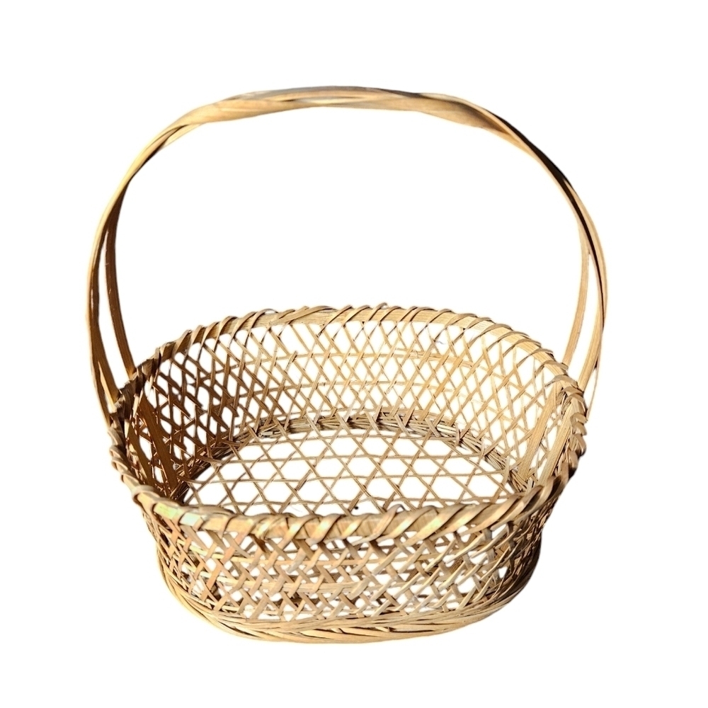 Vintage woven wicker basket.